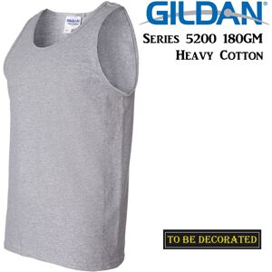 (3XL) Gildan Sport Grey Tank Top Singlet Shirt S - 2XL Small Big Men's Heavy Cot (3XL) Gildan Sport Grey Tank Top Singlet Shirt S - 2XL Small Big Men's Heavy Cot