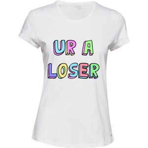 Gildan (S) Cute Pop Colourful You Are UR A LOSER White Female Ladies Women T Shirt Tee Gildan (S) Cute Pop Colourful You Are UR A LOSER White Female Ladies Women T Shirt Tee