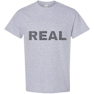 Gildan (Sport Grey, 3XL) Real Fake Black Text Art Silhouette 3D Art Men T Shirt Tee Top Gildan (Sport Grey, 3XL) Real Fake Black Text Art Silhouette 3D Art Men T Shirt Tee Top