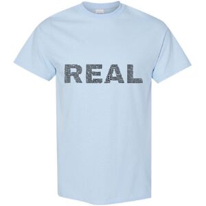 Gildan (Light Blue, 3XL) Real Fake Black Text Art Silhouette 3D Art Men T Shirt Tee Top Gildan (Light Blue, 3XL) Real Fake Black Text Art Silhouette 3D Art Men T Shirt Tee Top