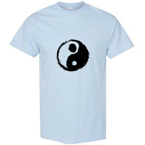 Gildan (Light Blue, L) Ying Yang Vintage Unique Spiritual Chinese Philosophy Symbol Men Gildan (Light Blue, L) Ying Yang Vintage Unique Spiritual Chinese Philosophy Symbol Men
