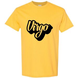 Gildan (Yellow, XL) Virgo Text Zodiac Horoscope Astrological Symbol Sign Men T Shirt Te Gildan (Yellow, XL) Virgo Text Zodiac Horoscope Astrological Symbol Sign Men T Shirt Te