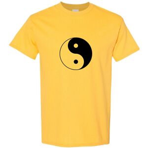 Gildan (Yellow, S) Ying Yang Tao Unique Spiritual Chinese Philosophy Symbol Men T Shirt Gildan (Yellow, S) Ying Yang Tao Unique Spiritual Chinese Philosophy Symbol Men T Shirt