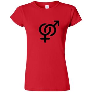Gildan (Red, M) Sex Symbol Peace Male Female Sign Funny Novelty Ladies Women T Shirt Te Gildan (Red, M) Sex Symbol Peace Male Female Sign Funny Novelty Ladies Women T Shirt Te