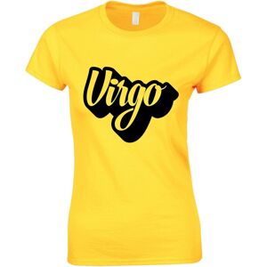 Gildan (Yellow, S) Virgo Text Zodiac Horoscope Astrological Sign Ladies Women T Shirt T Gildan (Yellow, S) Virgo Text Zodiac Horoscope Astrological Sign Ladies Women T Shirt T