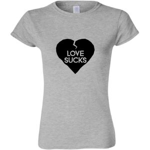 Gildan (Sport Grey, M) Love Sucks Broken Heart Lover Funny Joke Novelty Ladies Women T Gildan (Sport Grey, M) Love Sucks Broken Heart Lover Funny Joke Novelty Ladies Women T