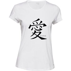 Gildan (White, XL) Love Ai Chinese Character Symbol Valentines Gift Ladies Women T Shir Gildan (White, XL) Love Ai Chinese Character Symbol Valentines Gift Ladies Women T Shir