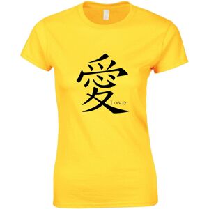 Gildan (Yellow, 2XL) Love Ai Chinese Character Symbol Valentines Gift Ladies Women T Sh Gildan (Yellow, 2XL) Love Ai Chinese Character Symbol Valentines Gift Ladies Women T Sh