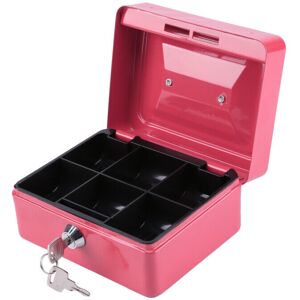 Unbranded (Pink) 6" Metal Petty Cash Piggy Bank Steel Security Box Unbranded (Pink) 6" Metal Petty Cash Piggy Bank Steel Security Box
