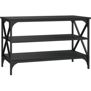 (black, 80 x 40 x 50 cm/ 1 pcs) vidaXL 1/2x TV Cabinet Engineered Wood TV Consol (black, 80 x 40 x 50 cm/ 1 pcs) vidaXL 1/2x TV Cabinet Engineered Wood TV Consol