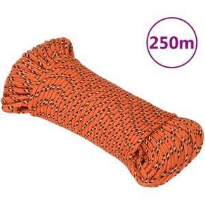 vidaXL Orange Boat Rope 250m - Boat Rope vidaXL Orange Boat Rope 250m - Boat Rope