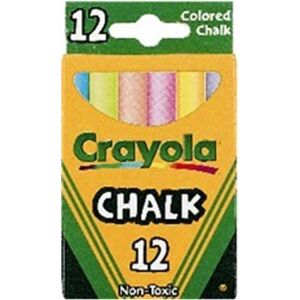 Crayola 816 Kids Coloured Chalk- 12 Count Crayola 816 Kids Coloured Chalk- 12 Count