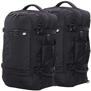 Aerolite 55x35x20cm 39L Hand Cabin Luggage Backpack with YKK Zippers, Fits 15? L Aerolite 55x35x20cm 39L Hand Cabin Luggage Backpack with YKK Zippers, Fits 15? L