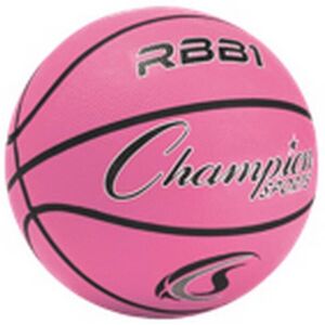 Champion Sports RBB1PK Rubber Basketball, Pink - Size 7 Champion Sports RBB1PK Rubber Basketball, Pink - Size 7