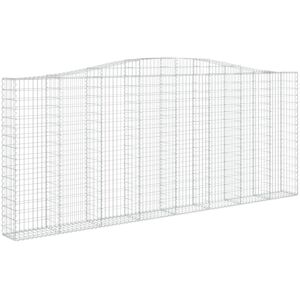 Maisonchic - Arc-shaped Galvanized Iron Garden Gabion 400x30x160/180 cm - Garden Barrier Maisonchic - Arc-shaped Galvanized Iron Garden Gabion 400x30x160/180 cm - Garden Barrier