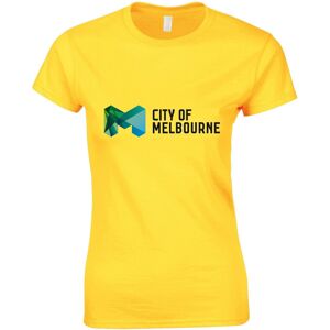 Gildan (Yellow, XL) City of Melbourne Victoria Australia Love Art Gift Ladies Women T S Gildan (Yellow, XL) City of Melbourne Victoria Australia Love Art Gift Ladies Women T S