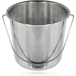 Universal 12 Litre Stainless Steel Pail Bucket with Handle for Catering (Silver) Universal 12 Litre Stainless Steel Pail Bucket with Handle for Catering (Silver)