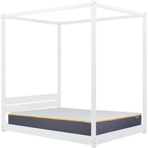 Four Poster Bed Double Birlea Darwin White 4FT6 Solid Pine Frame Canopy Four Poster Bed Double Birlea Darwin White 4FT6 Solid Pine Frame Canopy