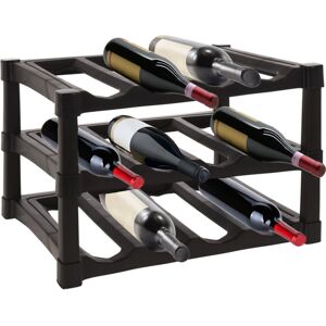 Geezy Wine Rack Stackable 12 Bottle 3 Tier Storage Stand Free Standing Geezy Wine Rack Stackable 12 Bottle 3 Tier Storage Stand Free Standing