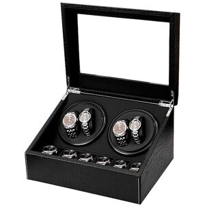 Unbranded Automatic Watch Winder Box UK Plug With 4 Winders & 6 Storage Spaces Unbranded Automatic Watch Winder Box UK Plug With 4 Winders & 6 Storage Spaces