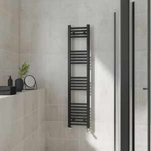 (Straight, 1400x300mm) Warmehaus Heated Towel Rail Black Bathroom Ladder Style R (Straight, 1400x300mm) Warmehaus Heated Towel Rail Black Bathroom Ladder Style R