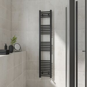 (Straight, 1600x300mm) Warmehaus Heated Towel Rail Black Bathroom Ladder Style R (Straight, 1600x300mm) Warmehaus Heated Towel Rail Black Bathroom Ladder Style R