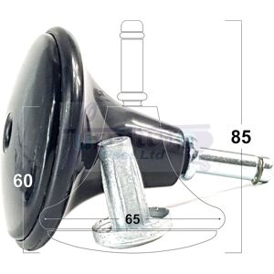 Knightsbrand Furniture Feet Leg Glides Mushroom 60mm High Castors and Insert Divan Bed Base Knightsbrand Furniture Feet Leg Glides Mushroom 60mm High Castors and Insert Divan Bed Base