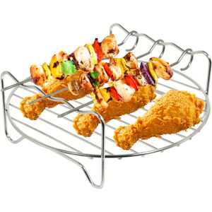 SPARES2GO Rack for Instant Pot Multi Cooker Pro Duo 3L 5.7L Crisp Air Fryer Round Shelf 7" SPARES2GO Rack for Instant Pot Multi Cooker Pro Duo 3L 5.7L Crisp Air Fryer Round Shelf 7"