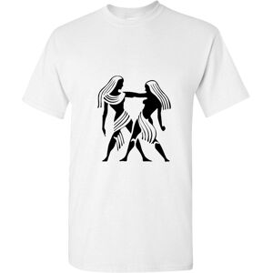 Gildan (White, 5XL) Gemini Twin Zodiac Horoscope Astrological Symbol Sign Men T Shirt T Gildan (White, 5XL) Gemini Twin Zodiac Horoscope Astrological Symbol Sign Men T Shirt T