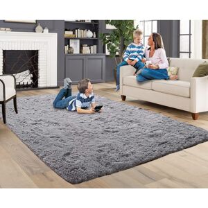 Moonlight Bedding Limited (Grey, 200cm x 290cm (6ft 8" x 9ft 7")) Non Slip Rugs Shaggy Fluffy Rugs Runners Moonlight Bedding Limited (Grey, 200cm x 290cm (6ft 8" x 9ft 7")) Non Slip Rugs Shaggy Fluffy Rugs Runners