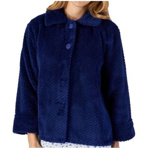 (Navy, XXL - UK 24/26) Slenderella Ladies Soft Waffle Fleece Button Up Collar Be (Navy, XXL - UK 24/26) Slenderella Ladies Soft Waffle Fleece Button Up Collar Be