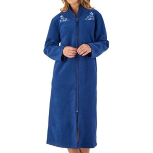 (Navy, Medium - UK 12/14) Slenderella Womens Zip Up Boucle Fleece Embroidered Dr (Navy, Medium - UK 12/14) Slenderella Womens Zip Up Boucle Fleece Embroidered Dr