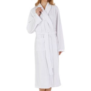 (White, XXL - UK 24/26) Slenderella Ladies Floral Embossed Fleece Shawl Collar D (White, XXL - UK 24/26) Slenderella Ladies Floral Embossed Fleece Shawl Collar D