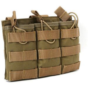 GreenZech (Khaki) 1000D Nylon Molle Tactical Bag Triple Magazine Pouch For Camping Hunting GreenZech (Khaki) 1000D Nylon Molle Tactical Bag Triple Magazine Pouch For Camping Hunting