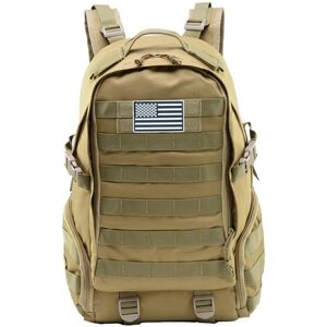 GreenZech (Khaki) 27L Outdoor Waterproof Molle Military Tactical Bag Sling Backpack Travel GreenZech (Khaki) 27L Outdoor Waterproof Molle Military Tactical Bag Sling Backpack Travel