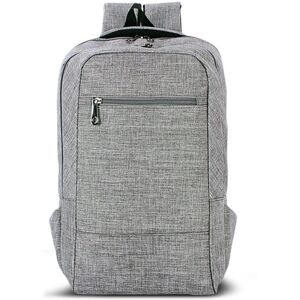 GreenZech (Grey) 15.6inch Men Laptop Canvas Backpack School Business Travel Shoulder Bag R GreenZech (Grey) 15.6inch Men Laptop Canvas Backpack School Business Travel Shoulder Bag R