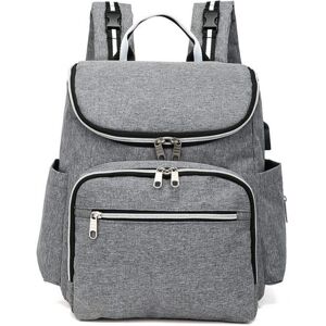 GreenZech (Grey) 20L Outdoor Travel USB Mummy Backpack Waterproof Multifunctional Baby Nap GreenZech (Grey) 20L Outdoor Travel USB Mummy Backpack Waterproof Multifunctional Baby Nap