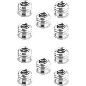 Tlily 10 Pack 1/4 Inch to 3/8 Inch Convert Screw Standard Adapter Reducer Bushing Conv Tlily 10 Pack 1/4 Inch to 3/8 Inch Convert Screw Standard Adapter Reducer Bushing Conv