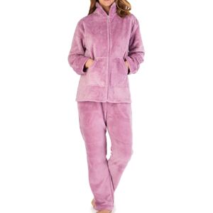 (Heather - Bed Jacket & Lounge Pants, XXXL - UK 28/30) Slenderella Ladies Fleece (Heather - Bed Jacket & Lounge Pants, XXXL - UK 28/30) Slenderella Ladies Fleece