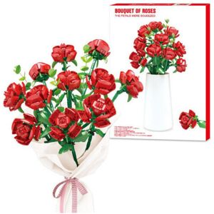 Unbranded (11PCS Roses) Roses Flower Building Blocks Flower Bouquet Decoration Toys Fit Le Unbranded (11PCS Roses) Roses Flower Building Blocks Flower Bouquet Decoration Toys Fit Le