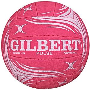 Gilbert Pulse Netball Size 5 Pink and White Gilbert Pulse Netball Size 5 Pink and White