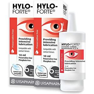 Care+ HYLO Forte Double Pack Preservative Free Lubricating Eye Drops for Treatment of Care+ HYLO Forte Double Pack Preservative Free Lubricating Eye Drops for Treatment of