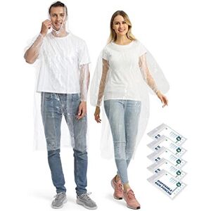 Opret Disposable Rain Ponchos 5 Pack Emergency Raincoats Waterproof Ponchos Transparen Opret Disposable Rain Ponchos 5 Pack Emergency Raincoats Waterproof Ponchos Transparen