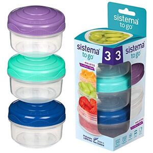 Sistema To Go Mini Bites Assorted Colours 130 ml Recyclable with TerraCycle 3 Count Sistema To Go Mini Bites Assorted Colours 130 ml Recyclable with TerraCycle 3 Count