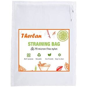 Therlan Therpin 75 Micron Nylon Straining Bag Fine Mesh Food Strainer Filter Bags for Nu Therlan Therpin 75 Micron Nylon Straining Bag Fine Mesh Food Strainer Filter Bags for Nu