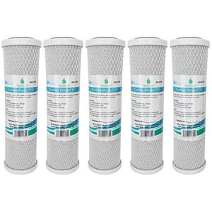 AquaHouse 5X AHCTO5 10 Coconut Carbon Block Water Filter Cartridges for Drinking Water Sys AquaHouse 5X AHCTO5 10 Coconut Carbon Block Water Filter Cartridges for Drinking Water Sys