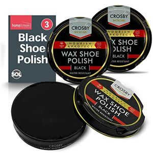 SOL 3pk Black Shoe Polish 50ml Tins Black Boot Polish Black Leather Shoe Polish with SOL 3pk Black Shoe Polish 50ml Tins Black Boot Polish Black Leather Shoe Polish with