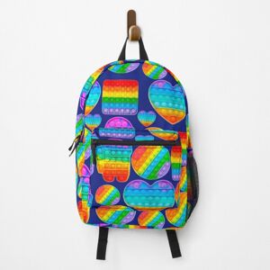 Famgem Backpack Popit Anti-Stress System School Bag Travel 15" Famgem Backpack Popit Anti-Stress System School Bag Travel 15"