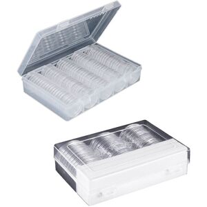 Tlily 260 Pcs Coin Capsules Holder and Protect Gasket Coin Case for Coin Supplies, 200 Tlily 260 Pcs Coin Capsules Holder and Protect Gasket Coin Case for Coin Supplies, 200