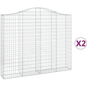 (200 x 30 x 160/180 cm/ 2 pcs) vidaXL Arched Gabion Basket Stone Basket Gabion R (200 x 30 x 160/180 cm/ 2 pcs) vidaXL Arched Gabion Basket Stone Basket Gabion R